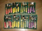NAJ-OLEARI Picknick-Besteckset Besteck Set - Kunststoff Metall - 8 Personen