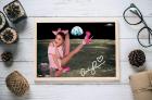 ARIANA GRANDE und E. T. auf dem Mond. Souvenir. Deko. Poster. Geschenk. Rarität.