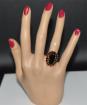 Granat Ring aus 333er-Gelbgold