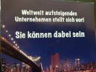 Weltweit aufsteigendes Unternehmen stellt sich vor Sie können dabei sein.