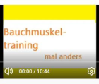 Bauchmuskeltraining Video zum Mitmachen