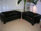 2. und 3. braune neue Ledercouch