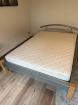 IKEA Bett Metall Farbe Grau 140 x 200 cm mit 1 Lattenrost