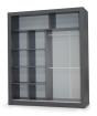Kleiderschrank IN BOX 180 180x215x60 cm Anthrazit Matt Garderobe