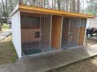 Verkaufe 2-er Hundezwinger ges. 3x4 m - NEU/ unbenutzt 2 Hundehütten- wärmeged