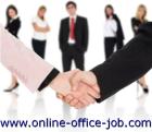 Heimarbeit am PC Online-Job im Homeoffice Bürotätigkeit als Heimarbeit.