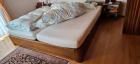 Hochwertiges Mahagoni Schlafzimmer Doppelbett 200 x 200 cm Massiv