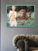 MILEY CYRUS mit 2 Löwen. Blickfang 60x45 cm. Starsouvenir. Super Deko. Geschenk
