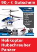 90 00 Euro Gutschein Ferngesteuert Helikopter Panzer Hubschrauber Funkges