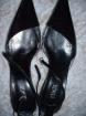 Schuhe Sexy Pumps OXMOX LEDER Fesselriemen Gr. 38 Schwarz Italy NP 120 - NEU