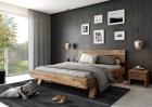 Bett Heinrich 140/ 180 x 200 cm Eiche Rustic massiv geölt