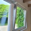 Fensterabdichtung Klimageräteanschluss Abluftschlauch Fenster ohne kleben oder