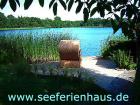 Ferienhaus am Schweriner See in exklusiver Lage an Privatstrand mit Boot Steg
