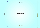 100 Tischsets DIN A3 - Material Kunststoff ca. 0 4 mm stark