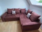 Couch in L-Form braun 240x200cm