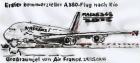 FALKE 348 Großraumjet von Air France - Erster kommerzieller A380-Flug nach Rio.