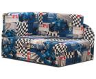 Ecksofa Kindersofa Schlaffunktion Kissen links/ rechts Klappsofa Autos bis 163cm