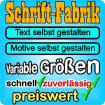 WUNSCHTEXT AUFKLEBER KAUFEN - SCHRIFT-FABRIK. DE