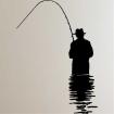 Wandtattoo Angler