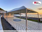 Pavillon 4x5 Überdachung Pagodenzelt Festzelt Pvc Terrassendach Pergola Terrasse