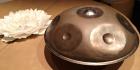 Handpan 9 Töne wenig gespielt mit Tasche top