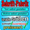 WUNSCHTEXT AUFKLEBER GÜNSTIG - SCHRIFT-FABRIK. DE