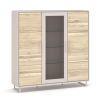 Highboard Kai Eiche Bianco teilmassiv 5804