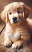 Diamond Painting Golden Retriever Welpe-Notizbuch Buch perfektes Geschenk für
