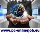 OHNE BERUFSSTRESS Moderne Heimarbeit mit einem Job am PC