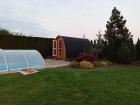Sauna Gartensauna L300cm Panoramafenster Kiefer wohnstatt